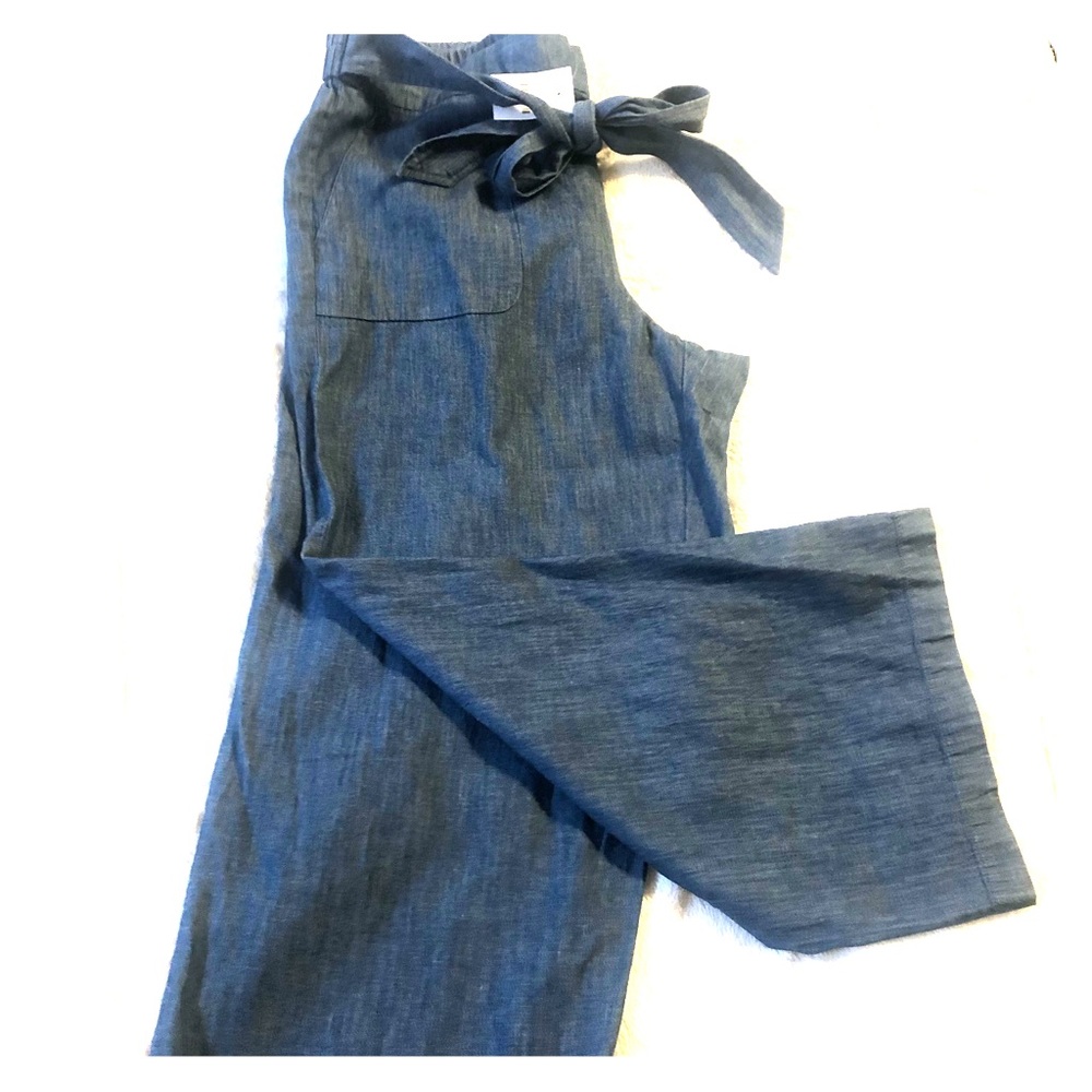 NWT J crew wide leg crop denim pant